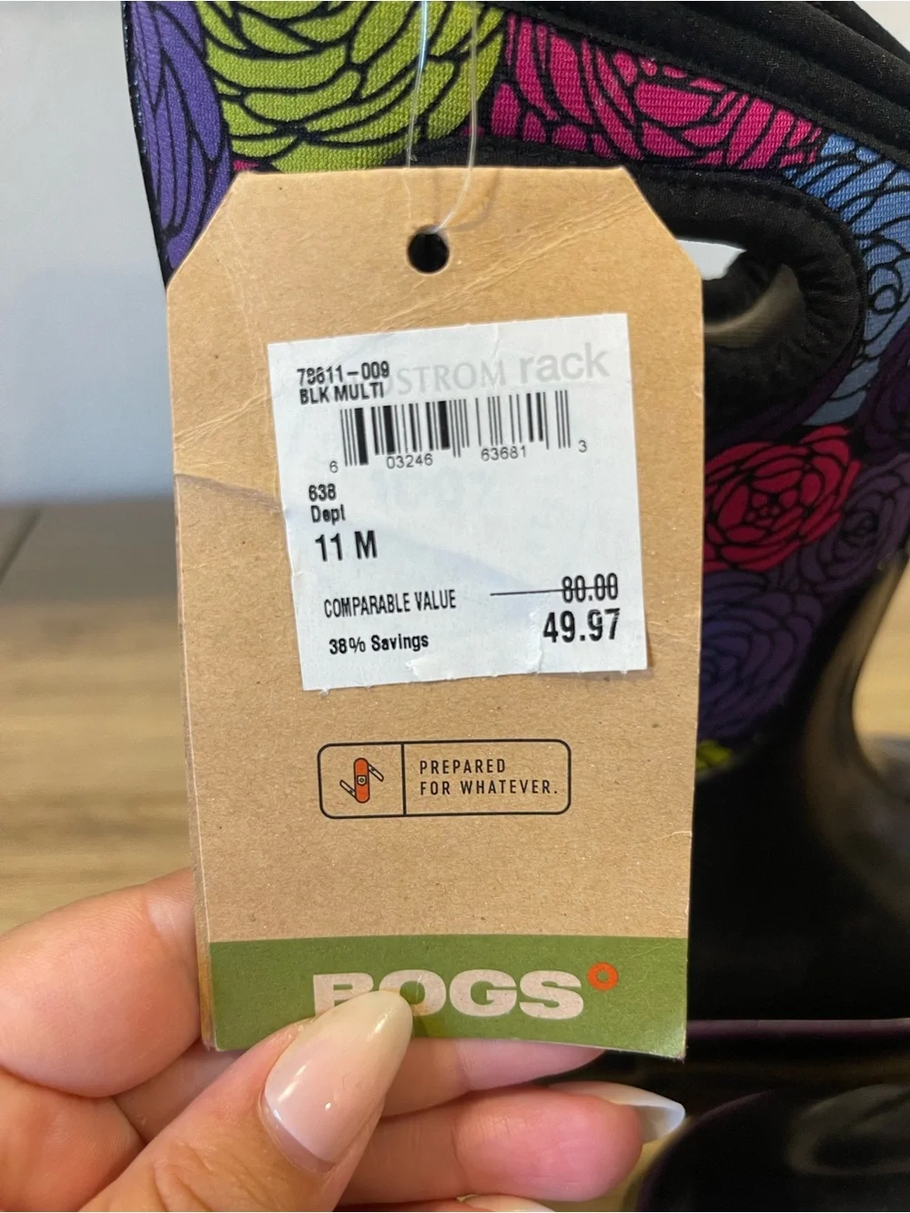 Bogs Kids Floral Handle Rain Boots - Purple Pink Blue Green